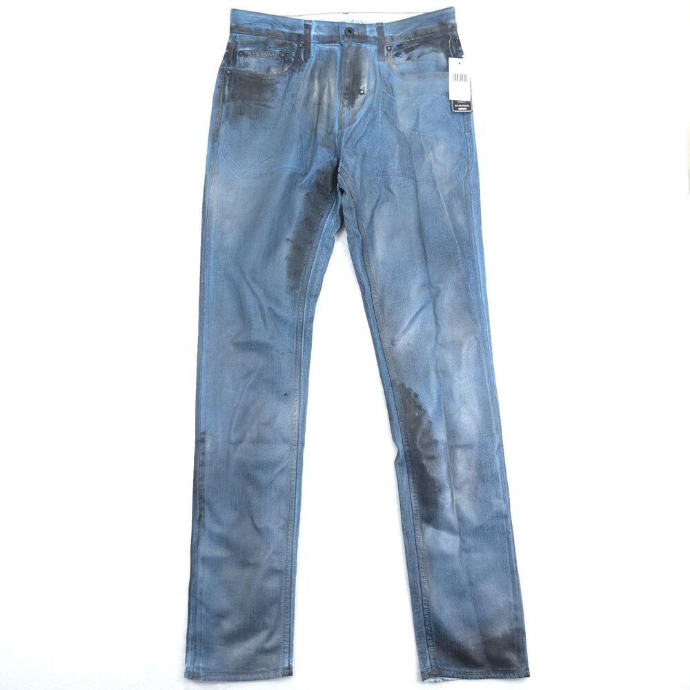 PRPS Demon Slim Straight Stretch Mens Jeans Blue Size 29x33 NWT